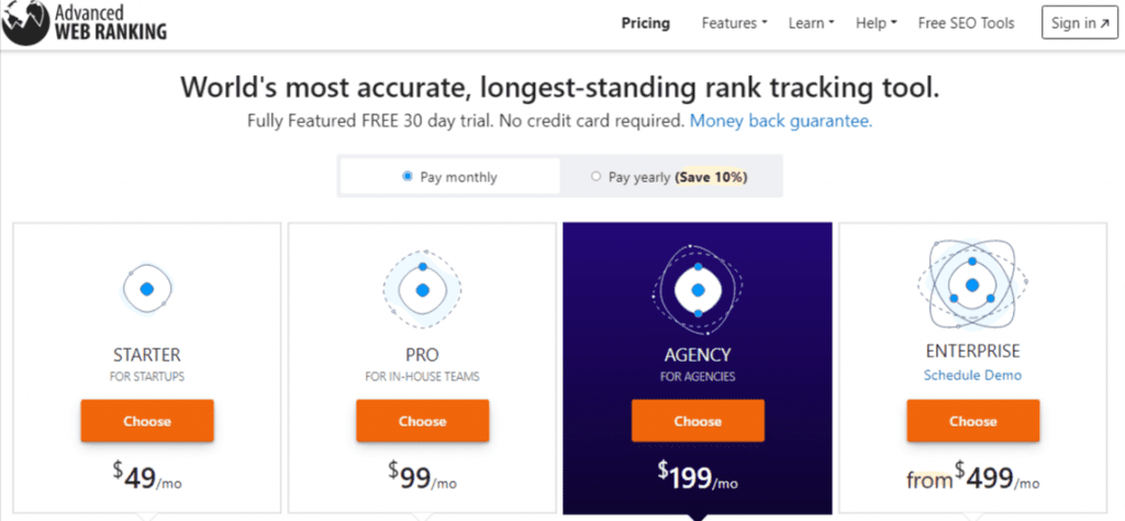 Advanced-Web-Ranking-Pricing