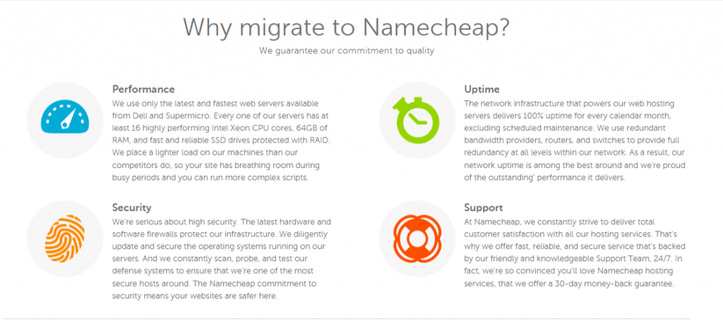 why migrate to Namecheap?