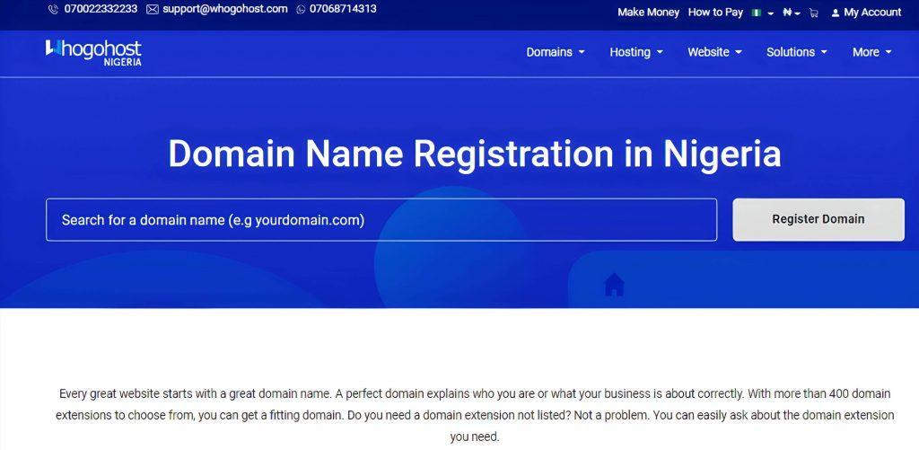 Whogohost Domain Registration